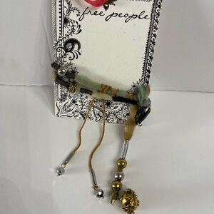 New Free People Boho Bohemian Gold and Silver Women's Hair Clip Accessory